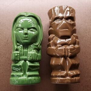 Guardians of the Galaxy Groot & Gamora Geeki Tikis Polynesian Tiki Mugs Set of 2